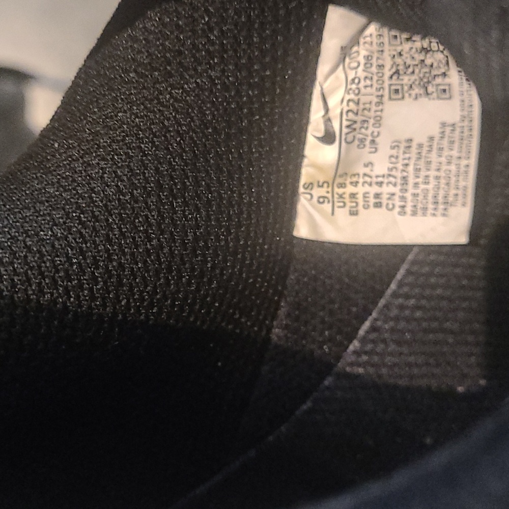 NIKE AIR FORCE 1s LOW TRIPLE BLACK SNEAKERS - Picture 8 of 11